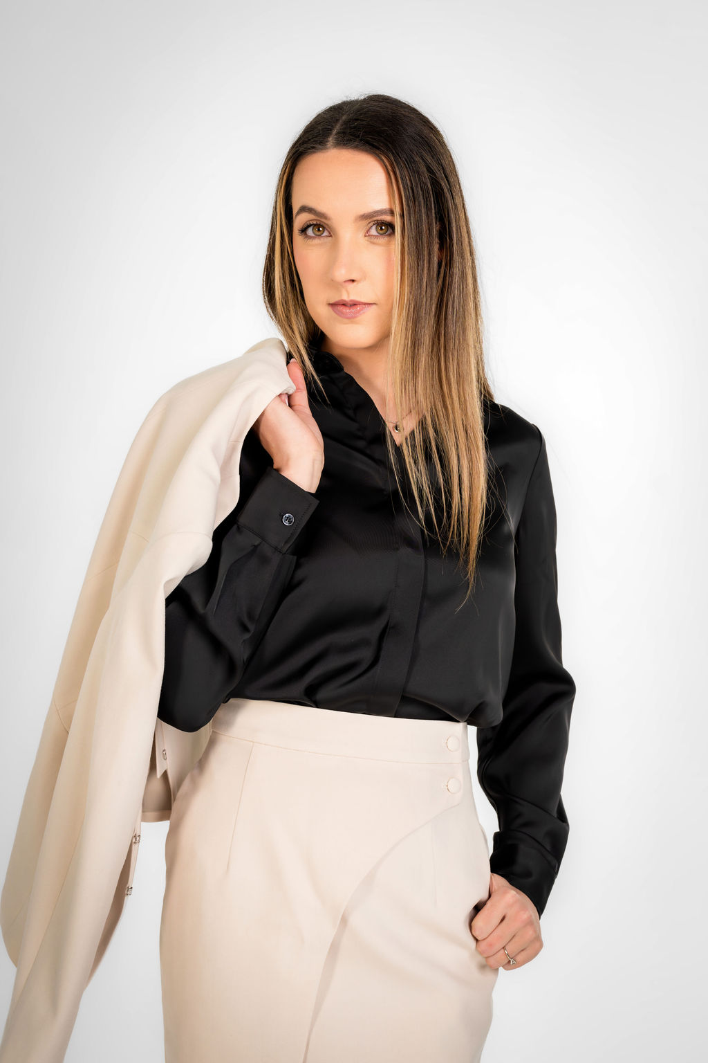 Chelsea Oatmeal Hooked Jacket