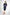Savannah Texture Navy Blue Button Dress